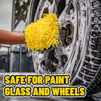Chemical Guys Three-Way Premium Microfiber Wash Mitt 2 Pack – Ultra Plush Scratch-Free Wash Mitts for Cars, Trucks, Motorcycles & RVs – Safe for Paint, Chrome & Glass