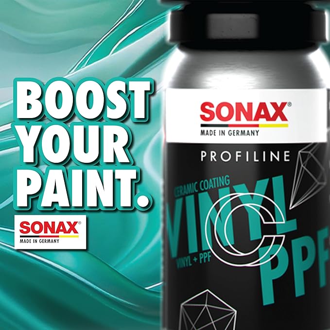 SONAX Profiline PPF + Vinyl Ceramic Coating | Long-Lasting 3-Year Protection for Paint Protection Film & Vinyl Wraps | Enhances Color | Safe for Glossy & Matte Finish | Easy to Apply | 279000 | 50 ml