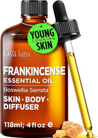 100% Pure Frankincense Essential Oil - 4 Fl Oz - Frankincense Oil for Hair, Skin, Diffuser, Aromatherapy & DIY Candle Making Scent