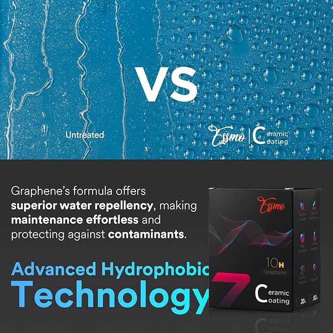 10H Graphene Ceramic Coating Spray for Auto Cars High Gloss Paint Hydrophobic Protection UV and Scratch Resistant Long-Lasting Shine 30 ml