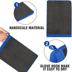 Tidy Monster 2 Pack Clay Mitt and Bar, Medium Grade Bundle With Blue Clay Towel for Car Cleaning and Polishing