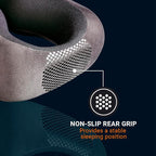 Ultimate 3.0 Travel Pillow, Deluxe Memory Foam Neck Pillow for Uninterrupted Rest, Ideal for Everyday Commute, Airplane, Car, and More, Travel Essentials, Made in USA, Dark Gray