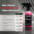Malco Iron Blaster Fallout Remover - Dissolves Contaminants from Vehicles Such as Rail Dust, Industrial Fallout and Iron Deposits/Restores Paint to a Bright Finish / 16 Oz. (263016)