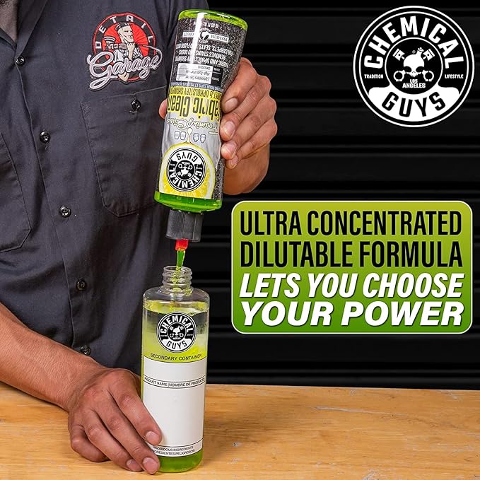 Chemical Guys Foaming Citrus Fabric Clean Carpet & Upholstery Cleaner (Car Carpets, Seats & Floor Mats), Safe for Cars, Home, Office, & More, Extra Large Size 32 fl oz, Citrus Scent - CWS20332