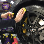 Wizards Tire and Wheel Vinyl Shine - Professional Detailing Spray - Dresses & Protects Tires, Trim, and Wheels - UV Protectant for Rubber, Vinyl, and Matte Surfaces - Automotive Care Spray - 22 oz