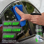 JT's Ceramic Glass Cleaner - Car Window Cleaner | Car Wash All-Natural Streak Free Formula For Car Cleaning (16 Fl Oz)