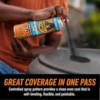 Gorilla Waterproof Patch & Seal Rubberized Sealant Spray, Black, 16 Ounce (Pack of 6) - Seals Out Water, Air, and Moisture
