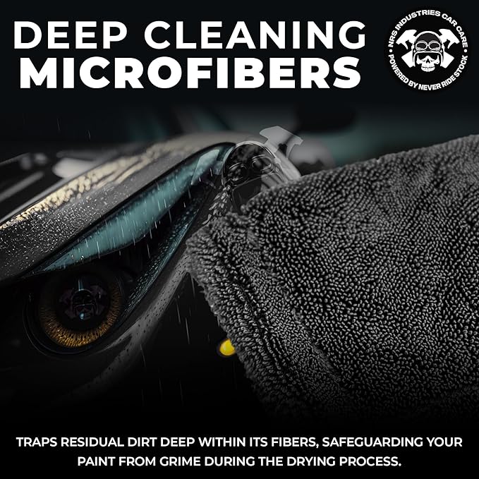 Professional Extra Large Microfiber Car Drying Towel | 1200 GSM Ultra-Absorbent | 24"x36" Detailing Cloth | Cars, Trucks & SUVs | Safe on Wax, Glass & Ceramic Finishes