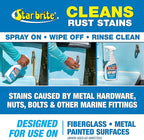 STAR BRITE Rust & Corrosion Stain Remover - Fast-Acting Spray for Fiberglass, Vinyl, Fabric, Metal & Painted Surfaces - Also Removes Sprinkler Stains 22 OZ (089222P)