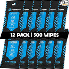 Fortress Car Interior Wipes (25 ct, Pack of 12) for Car Interior Cleaning, Dashboard, Seats, Detailing, and Steering Wheel [Travel Size] Skin-Safe Car Interior Cleaner Supplies