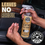 Chemical Guys Leather Cleaner, Colorless and Odorless for Car Interiors, Furniture, Boots, and More (Works on Natural, Synthetic, Pleather, Faux Leather and More), 32 fl oz - SPI_208_32