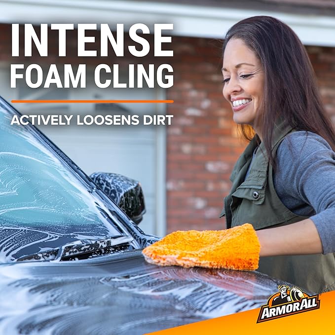 Armor All Snow Foam Car Wash, 50 fl oz Bottle, High Foaming Car Wash Soap for Hand Wash or Foam Cannon