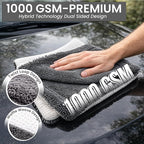 Hybrid Glass Microfiber Towel – Waffle Weave & Plush Dual Action Cleaning Cloth – Streak-Free Window and Surface Drying Towel – Professional Grade -16x16-1000 GSM 2-Pack