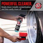 Adam's Polishes Wheel Cleaner 2-Pack - Tough Wheel Cleaning Spray for Car Wash | Rim Cleaner & Brake Dust Remover | Safe On Chrome Clear Coated & Plasti Dipped Wheels | Use w/Wheel Brush