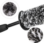 Car Wheel Rim Brush Kit, Woolies Wheel Brush, Car Cleaning Brush Fiber Rod, Steel Ring Fiber Cleaning Brush, Long Non-Slip Handle Clean Brush, Great to Clean Car Wheel Rim