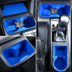 Interior Silicone Liner Insert Custom Fit for Tacoma 2016-2023, Silicone Organizer Tray for Tacoma Gen 3rd Crew Cab only - Fully Covered - for Tacoma Accessories