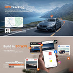4K Ford F150 Dash Cam for 2013-2026 F250/F350/F450 Super Duty 2015-2026 XLT Lariat King Ranch Raptor,OEM Look,G-Senson,UHD 2160P Video,WiFi,App,128GB Card