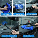 36Pcs Car Detailing Kit, Car Detailing Brush Set, Car Cleaning Kit, Auto Detailing Tools for Interior Exterior Wheels, Professional Car Wash Accessories with Windshield Cleaning Tool and Storage Box