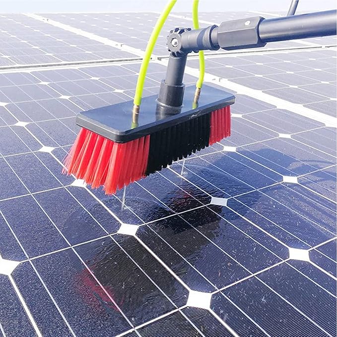3m-10m Window Cleaning Telescopic Pole, Water Fed Extendable Brush Suitable for Photovoltaic Panel Cleaning Photovoltaic Panel Cleaning/Window Clean (4m/13.1ft 50cm Brush Head)