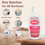 Stain Remover, Effectively Eliminates Stains from Wine, Berries & Blood on Fabrics, Carpets, Upholstery & Jewelry, Dye-Free, Free from Bleach, Peroxides & Phosphates, Made in USA, 10 oz