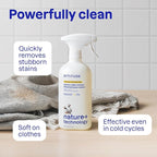 ATTITUDE Stain Remover Spray for Laundry, Removes Odors & Stains, Plant-Based & Vegan, Citrus Zest Scent, 27.1 Fl Oz