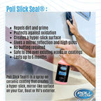 Poli Glow Poli Slick Seal Ceramic Spray Detailer – 32 oz | Marine-Grade Silica Polymer Sealant for Boats, RVs & Autos | Water-Repelling, UV-Resistant, No Buffing, Lasts 6+ Months | USA Made