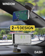 Scosche MEMSQRWD MagicMount Elite Magnetic Wireless Charging Phone Mount for Car Dashboard/Windshield with Fast USB-C Car Charger, Cell Phone Holder Compatible with MagSafe Apple iPhone 16/15/14/13/12
