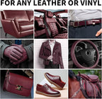 Leather Recoloring Balm, 12oz Large Size Leather Dye, Color Restorer, Scratch Repair, Furniture & Couch Restorer Kit, Repair Kit for Furniture(Maroon)