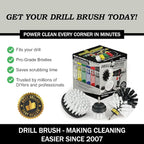Drillbrush Car Detailing Kit | Drill Brush Set – Soft Bristle Power Scrubber Attachments for Cleaning Car Interior, Upholstery, Carpet, Seats, Wheels, Rims, Dash, Console, and Trim - Nylon Scrub Brush