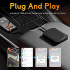 CarPlay Adapter,USB Dongle Plug & Play Dongle Converts Compatible for CarPlay & Android Auto,Fast Auto Connect,Compatible for iOS 10+ & Most Cars 2015-2025
