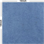 Tricol Clean 50PK Profesional Resuable Lint Free Microfiber Edgeless Cleaning Cloth Cleaning Rags,Absorbent Microfiber Wipes for Housekeeping, Car Cleaning(12 * 12 Inches) (blue1)