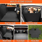 Chilino Back Seat Extender for Dogs - Large Space, Waterproof Dog Car Seat Cover for Back Seat with Hard Bottom Holds 420lbs, Upgraded Material Waterproof Pet Car Bed Dog Hammock for Car, SUV,Truck
