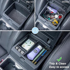 JKCOVER OEM Fit 2024 2025 2026 Tacoma Center Console Organizer Tray Compatible with 2024-2026 Toyota Tacoma(4th Gen) Accessories ABS Plastic Storage Box（Patented Design）