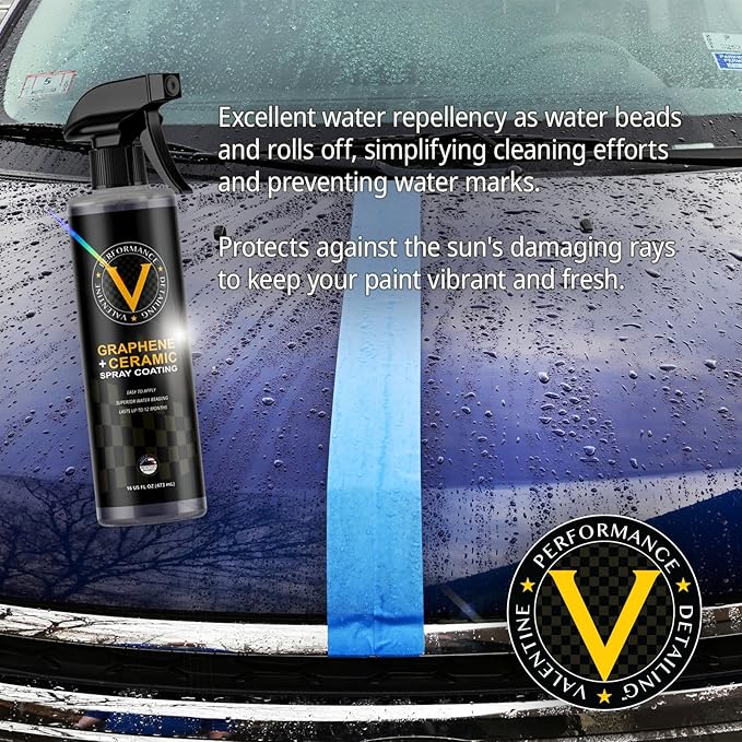 VPD Graphene Ceramic Kit - Graphene Ceramic Shield, Microfiber Edgeless Towels, Microfiber Sponge Applicator, The Ultimate Car Detailing Solution for DIY Detail & Car Care, Easy-to-Use & Versatile