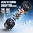 Car Phone Holder for Magsafe with Wireless Bluetooth Speaker, Cell Phone Stand HD Surround Sound Perfect for Home and Outdoors with Bluetooths Speakers for Desk Compatible with iPhone/Samsung Galaxy