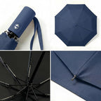 BAODINI Small UV Protection Travel Umbrella Compact for Rain and Sun UPF 50+ Windproof Portable 42 inch Umbrella for Women and Men
