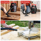 Shop-Vac 1.5 Gallon 2.0 Peak Wet/Dry Vacuum, Small Portable Shop Vacuum with Attachments, Mini Shop Vac for Garage, Car, Home and Pet