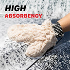 Maxshine Universal Ultra-Plush Microfiber Car Wash Mitt with Thumb – Super Absorbent, Ultra-Soft Wash Mitt for Scratch-Free Car Washing – Comfortable, Washable & Reusable Mitt for Auto Detailing