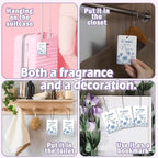Nana Grandma Gifts Car Air Freshener Accessories 3pcs,My Favorite People Call Me Gifts for Grandma Christmas,Rustic Blue Flower Hanging Scent Fragrance Card for Women Closet Home Decor