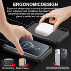 Wireless Car Charger, 15W Max Wireless Charger for Car, Non-Slip Charging Pad Compatible with iPhone 17/16/15/14/13/12, Samsung Galaxy S25-S9 (Type-C)