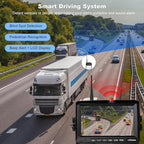 3-Camera Wireless RV Backup System, RV Backup Camera Wireless with 7'' HD Monitor for Truck, 4 Channels Split Screen, BSD Alert, 984FT Signal Range, IP69K Waterproof IR Night Vision, DIY Guide Lines