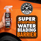 Chemical Guys HydroBlitz Ceramic Spray Wax with Carnauba - Hybrid Car Wax Spray Formula for Cars, Trucks, SUVs and RVs, Boosts Gloss, Protection & Water Beading on Paint, Glass and Wheels, 16 fl oz