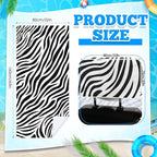 Hahafelt 2 Pack Car Seat Towel Covers with Storage Bag, 63 x 32 Inch Universal Non Slip Waterproof Sweat Protector for Car Truck, Gym Swimming Running, Machine Washable (Zebra)
