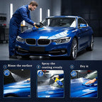 Quick Effect Coating Agent for Car, Nano Car Coating Spray, Quick Effect Coating Agent,Quickly Coat Car Wax,Car Scratch Wax Polish Spray Waterless Wash,Helps Refresh Exterior Gloss & and Glass Cleaner