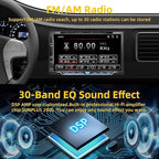 Double Din Car Stereo with CD/DVD Player, Apple CarPlay/Android Auto 7” Double din Radio with Backup Camera, Mirror Link, Bluetooth, AM FM Radio Receiver, SWC, Subwoofer, USB/TF/AUX…