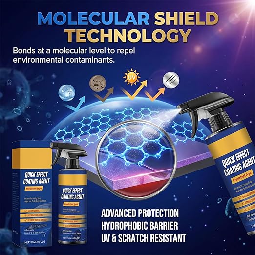Car Protection Spray, Nano Quick Coat Restore, 120ml Car Coating Quick Effect Coating Agent for Car, Spray for Shine & Protection (3)