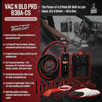 METROVAC Vac N Blo PRO-83BA-CS Car Detailing Vacuum and Blower | Powerful Heavy Duty High Power Car Vacuum Cleaner 4.0 HP