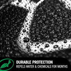 Turtle Wax Hybrid Solutions Ceramic Acrylic Black Car Polish and Wax, Car Scratch Remover & Car Paint Restorer for Black Cars, Deep Shine, Ceramic Coating Protection & Water Beading, 14 oz (Pack of 3)