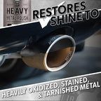 Chemical Guys Heavy Metal Polish Restorer and Protectant - Cleans, Restores & Protects, Aluminum, Stainless Steel, Chrome Polish & More, Safe for Cars, Trucks, Motorcycles, RVs, and Boats - 16 oz