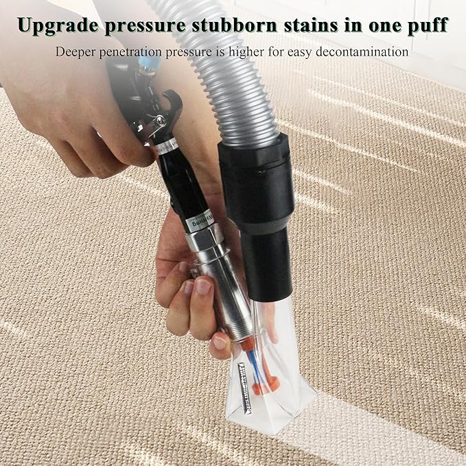 GOCCIDA 2IN1 Car Interior Detailing Air Blow Gun & vacunm Gun with Adjustable Air Flow Nozzle,Cleaning Gun Quickly Blasts Dirt and Dust from Surface Works with Air Compressor(Upgrade Rotate Tube)